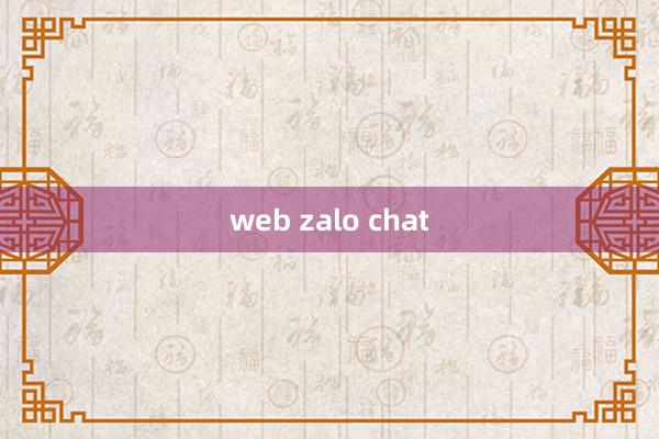 web zalo chat