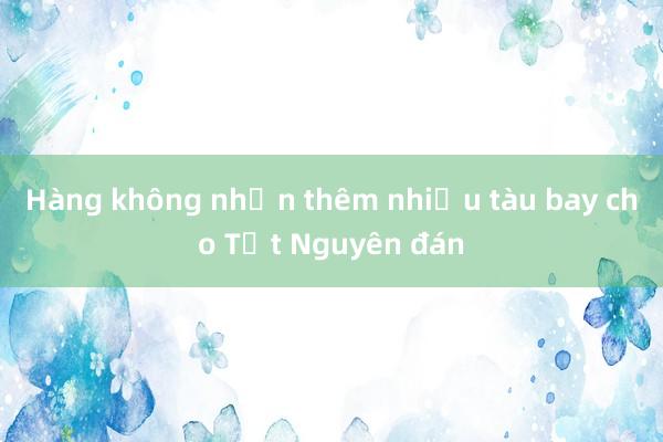 Hàng không nhận thêm nhiều tàu bay cho Tết Nguyên đán