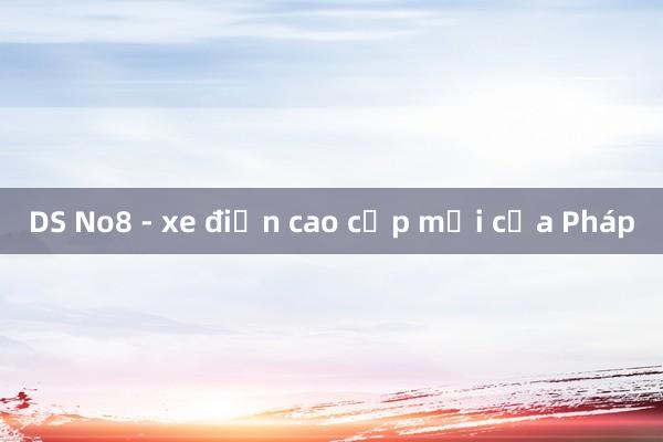 DS No8 - xe điện cao cấp mới của Pháp