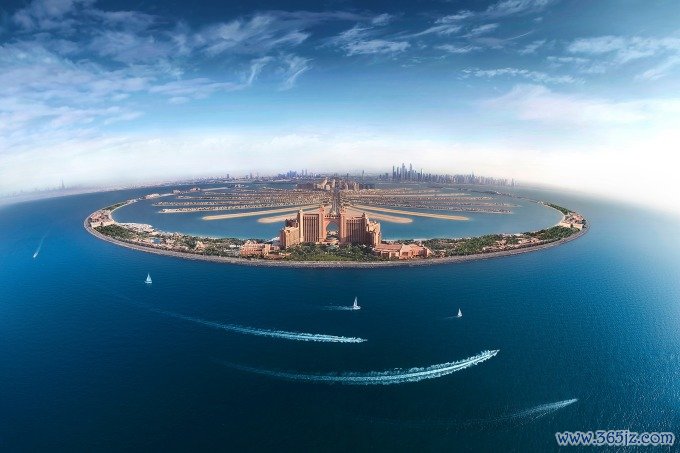 Đảo cọ Palm Jumeirah tại Dubai. Ảnh: Atlantis